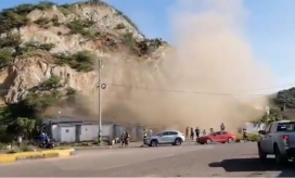 Deslizamiento en San Martín.