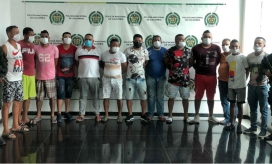 Capturados en el corregimiento de Palermo.