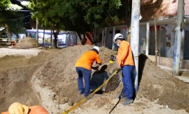 Trabajos de la Essmar en El Pando.