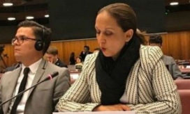 Embajadora de Colombia ante la ONU, Adriana del Rosario Mendoza Agudelo.