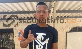 Dilan Mejía uno de los heridos en el barrio Santa Fe
