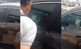 Así quedó el carro en el que se encontraba Danith Del Carmen Linero Morón.