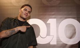 Juan Fernando Quintero durante la presentación de la nueva colección de Q10, su marca de ropa.