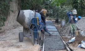 Obra que está por terminarse.