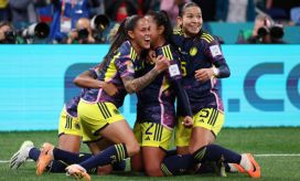 Celebración de la selección Colombia femenina.