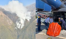 Puntos de incendio en la Sierra Nevada