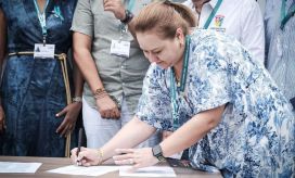 La directora del Departamento Administrativo de Sostenibilidad Ambiental Dadsa.
