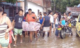 Damnificados por lluvias