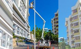 Trabajos de mantenimiento de alumbrado público. 