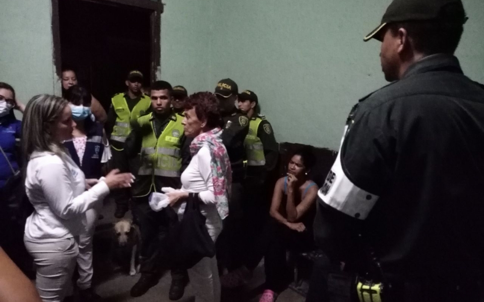 Policía Santa Marta Imágenes del operativo de la Policía de Santa Marta en el Centro Histórico.
