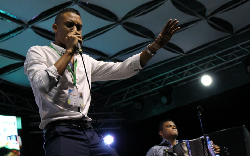 Juancho Fuentes, también ganador del Festival Vallenato Indio Tayrona en la modalidad voz.