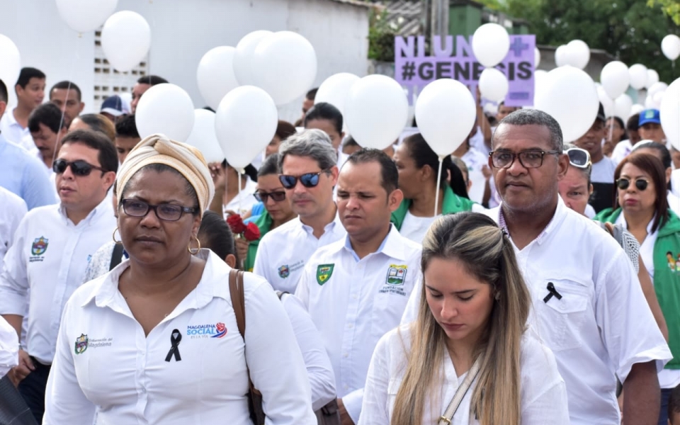 Dirigentes departamentales asistieron a la despedida de la niña. 