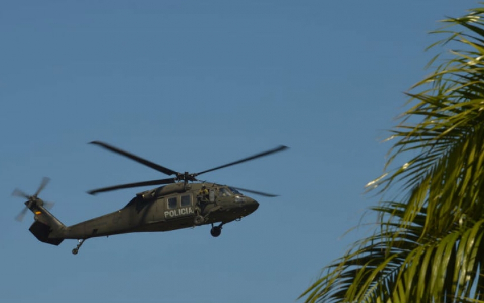 Oscar Mejía-Seguimiento Helicoptero antes de aterrizar
