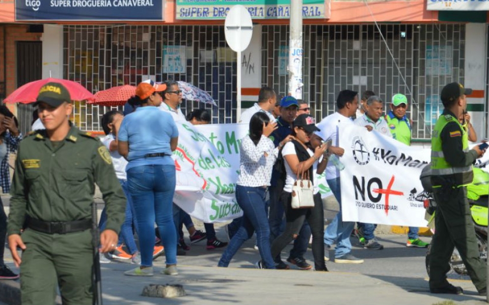 Tras la ola de delincuencia en Santa Marta, los estudiantes alzaron su voz.