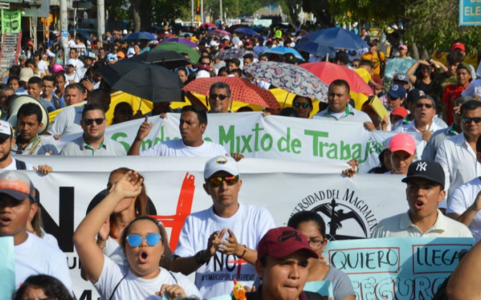 Tras la ola de delincuencia en Santa Marta, los estudiantes alzaron su voz.