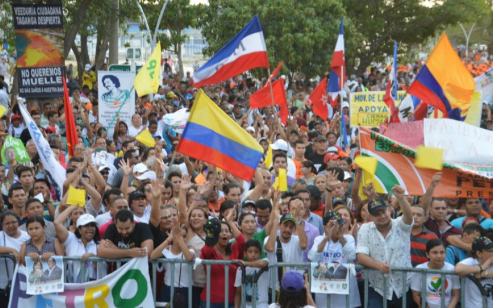 Miles de seguidores acudieron al llamado realizado por el líder político.