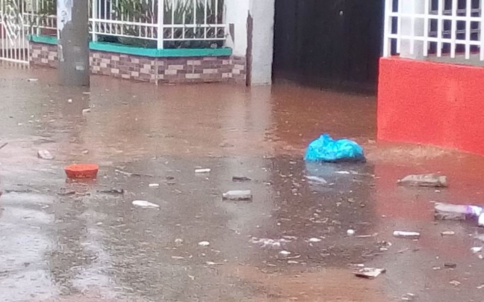 La afectación de la lluvia se evidenció en diversos sectores de Santa Marta.