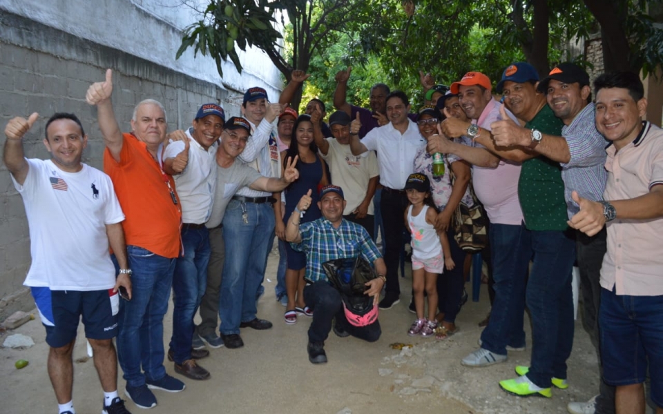 Líderes políticos de Santa Marta celebraron el triunfo de Duque. 