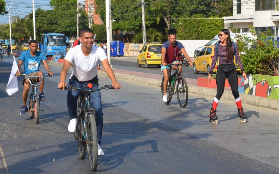 Día sin carro en Santa Marta