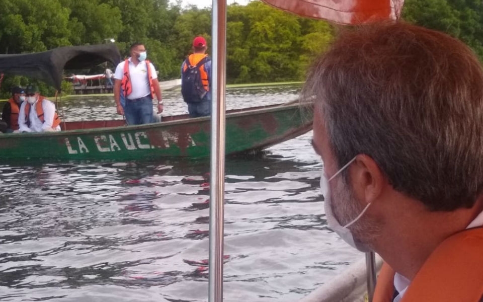 Liberación del caimán aguja en la Ciénaga Grande de Santa Marta. Oscar Mejía- Seguimiento.co