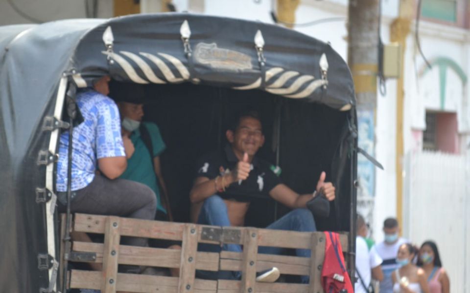 Así transcurrió el paro de buses en Santa Marta. Oscar Mejía- Seguimiento.co
