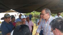 El procurador Fernando Carrillo, durante su visita a la vía de la Prosperidad.