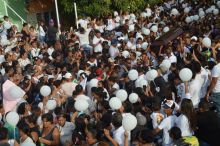 La comunidad de Zarabanda, en Gaira, lamentó la muerte de la pequeña Nataly.