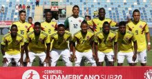 Selección Colombia sub 20 en el Sudamericano de Chile.