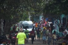Las autoridades llegaron al lugar del crimen