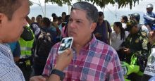 Director de la Oficina de Tránsito y Transporte Departamental, Rafael Castañeda.