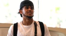 Luis Díaz a su arribo a la concentración de la Selección Colombia.