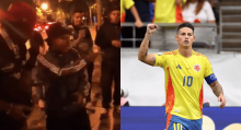Joven samario sorprende a James con freestyle en las calles de Madrid