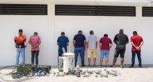 Capturados por la Policía. 